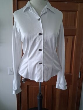 Five Star White Long-Sleeve Button Down Shirt